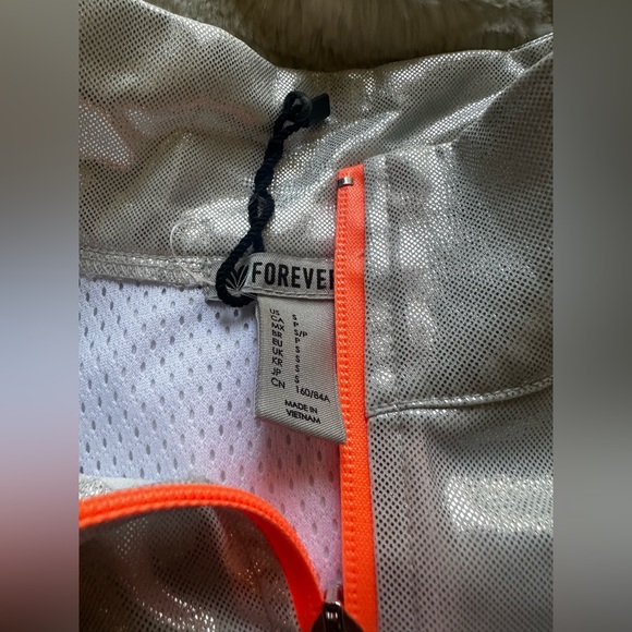 💓 Forever 21 gray sweater full zip up boho y2k streetwear fashion new small - Picture 2 of 2